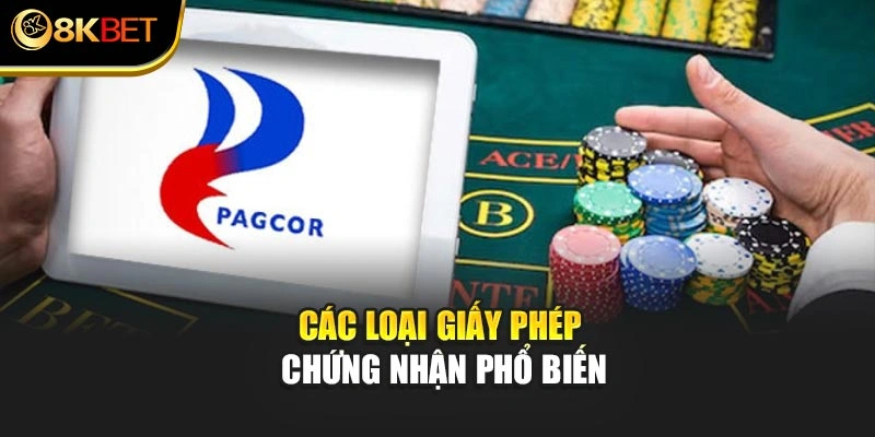 Các loại giấy phép chứng nhận phổ biến